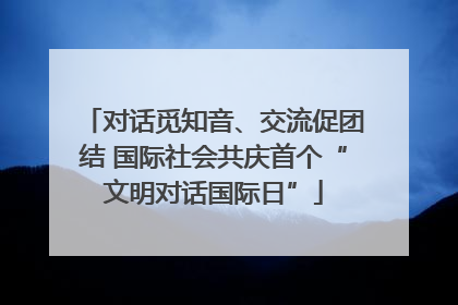 对话觅知音、交流促团结 国际社会共庆首个“文明对话国际日”