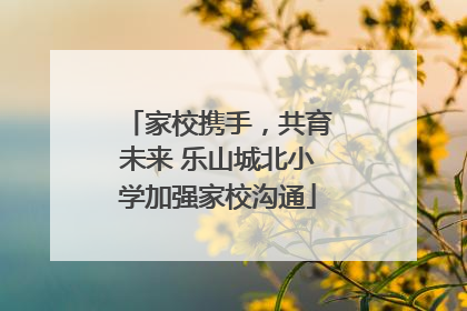 家校携手，共育未来 乐山城北小学加强家校沟通