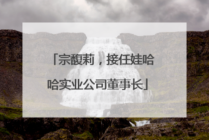 宗馥莉，接任娃哈哈实业公司董事长