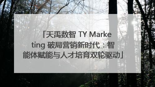 天禹数智 TY Marketing 破局营销新时代：智能体赋能与人才培育双轮驱动