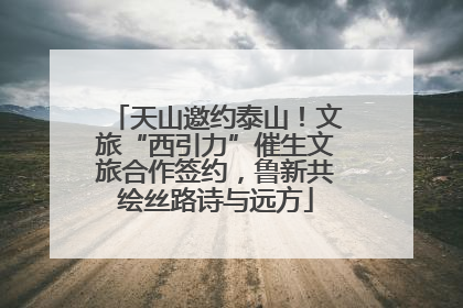 天山邀约泰山！文旅“西引力”催生文旅合作签约，鲁新共绘丝路诗与远方