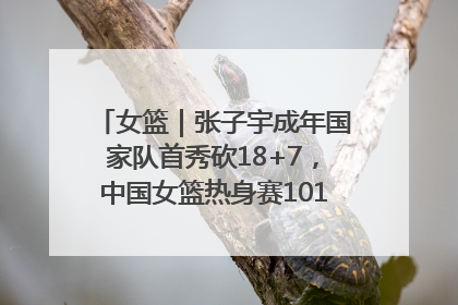女篮｜张子宇成年国家队首秀砍18+7，中国女篮热身赛101比55大胜波黑