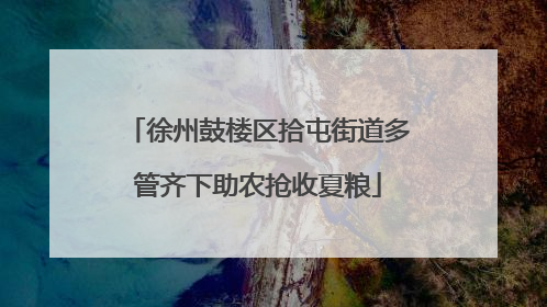 徐州鼓楼区拾屯街道多管齐下助农抢收夏粮