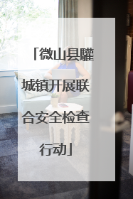 微山县驩城镇开展联合安全检查行动
