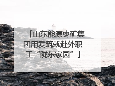 山东能源枣矿集团用爱筑就赴外职工“陇东家园”