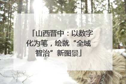 山西晋中：以数字化为笔，绘就“全域智治”新图景