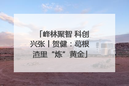 峰林聚智 科创兴张丨贺健：葛根渣里“炼”黄金