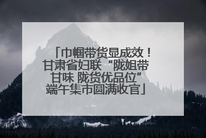 巾帼带货显成效！甘肃省妇联“陇姐带甘味 陇货优品位”端午集市圆满收官