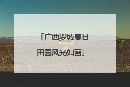 广西罗城夏日田园风光如画