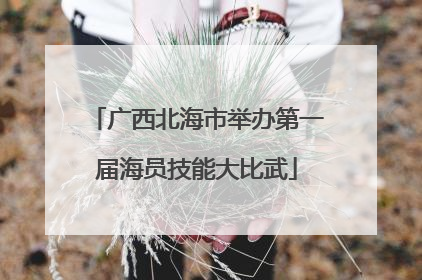 广西北海市举办第一届海员技能大比武