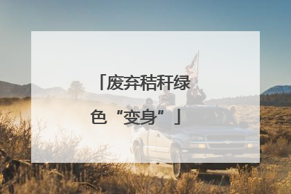 废弃秸秆绿色“变身”