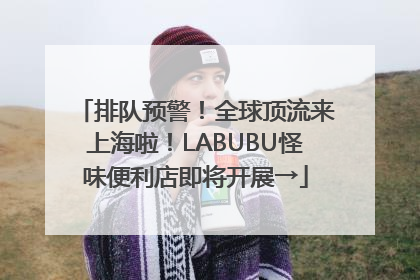 排队预警！全球顶流来上海啦！LABUBU怪味便利店即将开展→