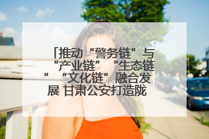 推动“警务链”与“产业链”“生态链”“文化链”融合发展 甘肃公安打造陇原旅游警务品牌