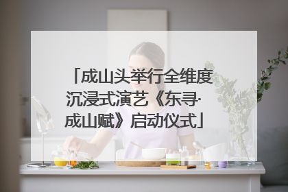 成山头举行全维度沉浸式演艺《东寻·成山赋》启动仪式