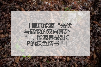 振森能源“光伏与储能的双向奔赴”，能源界最甜CP的绿色情书！