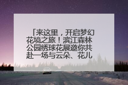 来这里，开启梦幻花境之旅！滨江森林公园绣球花展邀你共赴一场与云朵、花儿的浪漫之约