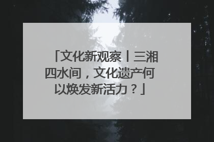 文化新观察丨三湘四水间，文化遗产何以焕发新活力？