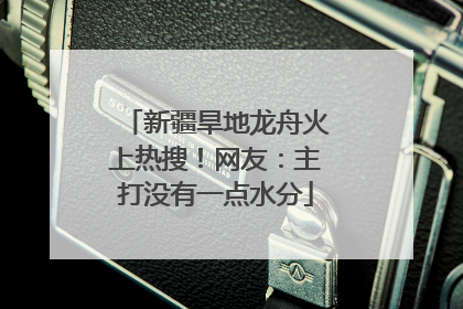 新疆旱地龙舟火上热搜！网友：主打没有一点水分