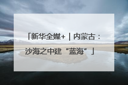新华全媒+｜内蒙古：沙海之中建“蓝海”