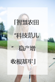 智慧农田“科技范儿” 稳产增收根基牢