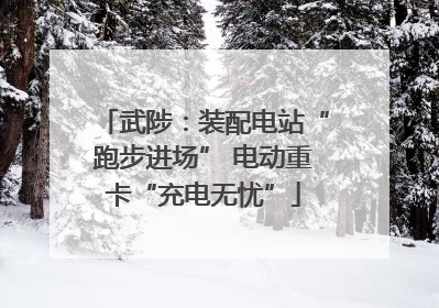 武陟：装配电站“跑步进场” 电动重卡“充电无忧”
