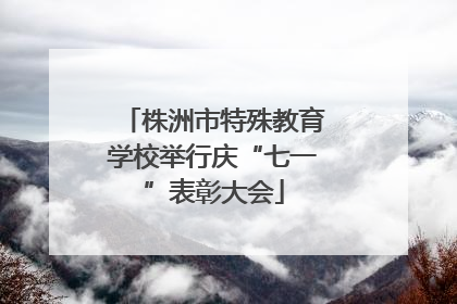 株洲市特殊教育学校举行庆“七一”表彰大会