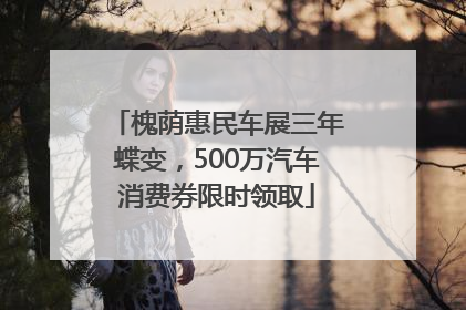 槐荫惠民车展三年蝶变，500万汽车消费券限时领取