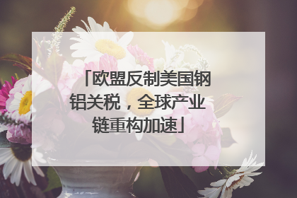 欧盟反制美国钢铝关税，全球产业链重构加速