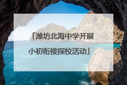 潍坊北海中学开展小初衔接探校活动