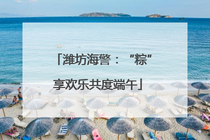 潍坊海警：“粽”享欢乐共度端午