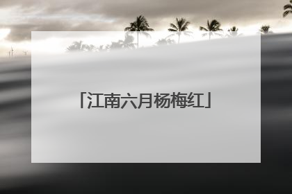 江南六月杨梅红