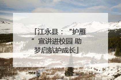 江永县：“护雁”宣讲进校园 助梦启航护成长