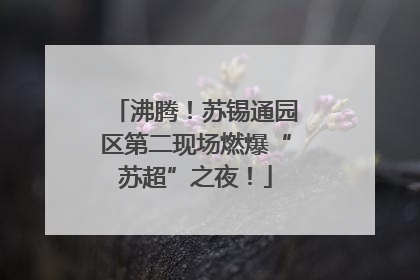 沸腾！苏锡通园区第二现场燃爆“苏超”之夜！