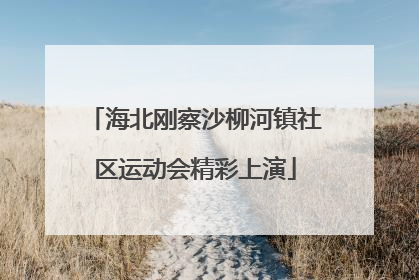海北刚察沙柳河镇社区运动会精彩上演