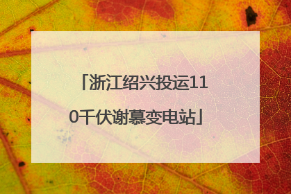 浙江绍兴投运110千伏谢慕变电站