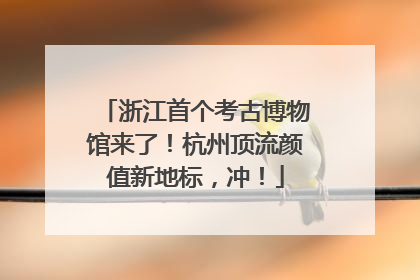 浙江首个考古博物馆来了！杭州顶流颜值新地标，冲！