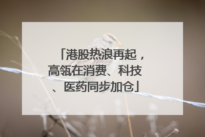 港股热浪再起，高瓴在消费、科技、医药同步加仓