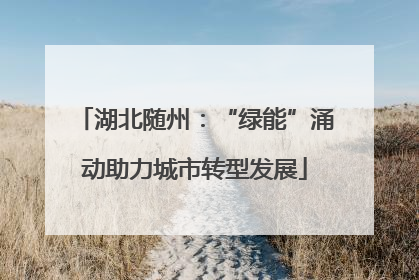 湖北随州：“绿能”涌动助力城市转型发展