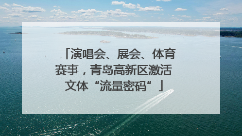 演唱会、展会、体育赛事，青岛高新区激活文体“流量密码”