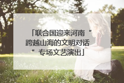 联合国迎来河南“跨越山海的文明对话”专场文艺演出