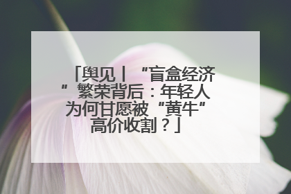 舆见丨“盲盒经济”繁荣背后：年轻人为何甘愿被“黄牛”高价收割？