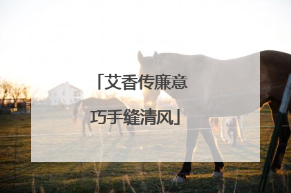 艾香传廉意 巧手缝清风