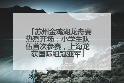 苏州金鸡湖龙舟赛热烈开场：小学生队伍首次参赛，上海龙获国际组冠亚军