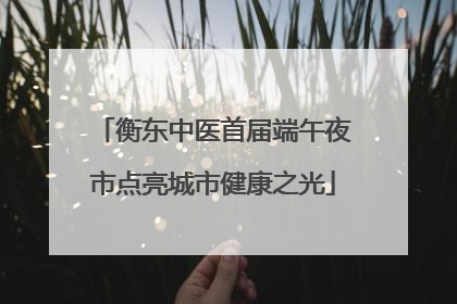 衡东中医首届端午夜市点亮城市健康之光