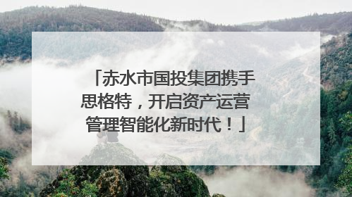 赤水市国投集团携手思格特，开启资产运营管理智能化新时代！