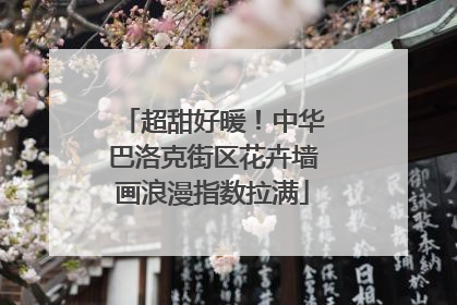 超甜好暖！中华巴洛克街区花卉墙画浪漫指数拉满