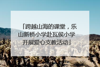 跨越山海的课堂，乐山新桥小学赴瓦侯小学开展爱心支教活动