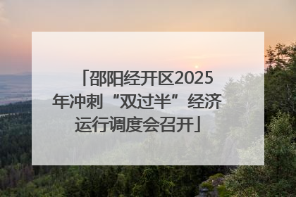 邵阳经开区2025年冲刺“双过半”经济运行调度会召开