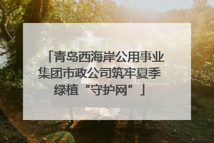 青岛西海岸公用事业集团市政公司筑牢夏季绿植“守护网”