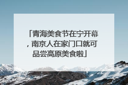 青海美食节在宁开幕，南京人在家门口就可品尝高原美食啦